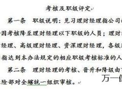 银保渠道理财经理考核及职级评定4页.doc