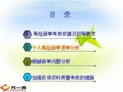 寿险新单问题分析及提高措施29页.ppt
