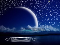 夜空流星动态PPT模板1页.ppt