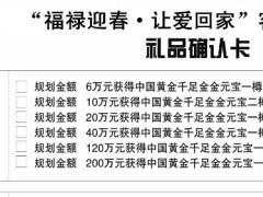 2013年迎新春产说会奖项设置礼品确认卡.zip