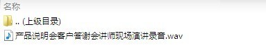 产品说明会客户答谢会讲师现场演讲录音.zip