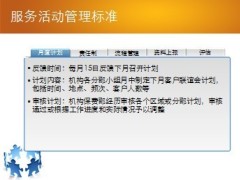 续收渠道客户服务活动管理标准组织13页.ppt