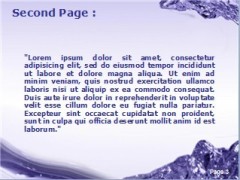 紫色海浪PPT模板4页.ppt