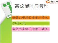 时间管理AS初级晋升培训课程32页.ppt
