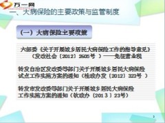 大病保险主要政策监管制度及解读17页.ppt