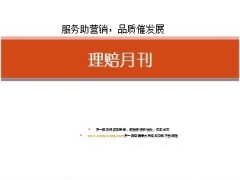 理赔月刊数据服务案例泰康版10页.ppt