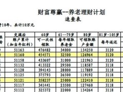 泰康人寿财富尊赢养老速查表.zip