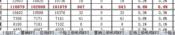 寿险企划保险公司KPI日报表.xls