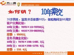 民生人寿富贵齐添组合计划销给谁如何销10页.ppt