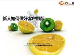 新人如何做好客户跟踪7页.ppt