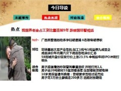 每日新闻早会资讯2013年11月2日早会使用16页.ppt