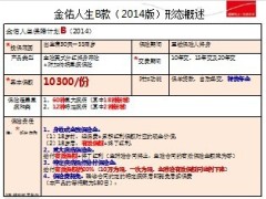 太保寿2014新金佑人生产品说明训练19页.ppt