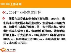 电销业务部财险2013年工作汇报总结7页.ppt