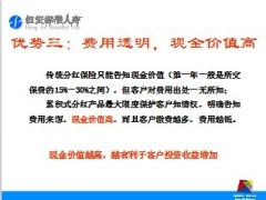 恒安标准人寿累积式分红产品优势解析23页.ppt