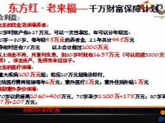 太平洋东方红老来福千万财富保障计划10页.ppt