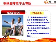 中国人寿福禄鑫尊豪华至尊版目标市场话术18页.ppt