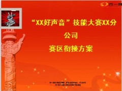 2014保险好声音技能大赛赛区衔接方案24页.ppt