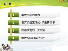 癌症病因防癌饮食预防24字.ppt