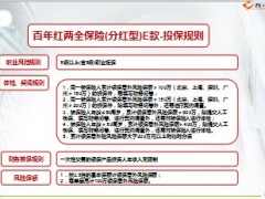 百年人寿百年红两全保险E培训材料12页.ppt