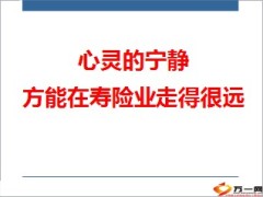 分享心灵宁静寿险业走得很远12页.ppt