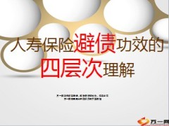 人寿保险避债的四层功效12页.ppt