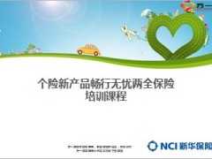 新华个险新产品畅行无忧两全保险培训课件32页.ppt
