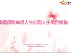 幸福保险幸福人生宏利人生组合销售45页.ppt