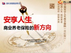 幸福安享人生保险产品说明特色展示28页.ppt