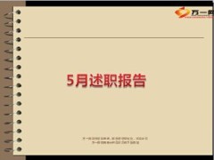 营销部企划督导专员月度述职报告9页.ppt