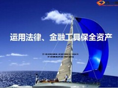 运用法律金融工具保全资产38页.ppt