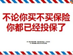 不论你买不买保险你都已经投保了13页.ppt