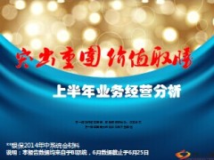 2014银保上半年业务经营分析总结50页.ppt