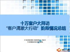 十万客户大拜访阶段情况总结21页.ppt