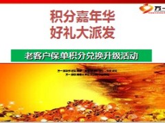 老客户保单积分兑换升级活动流程23页.ppt