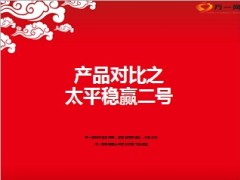 新华福享一生与太平稳赢二号产品对比10页.ppt
