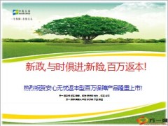 中英人寿安心无忧返本型百万保障产品介绍43页.ppt