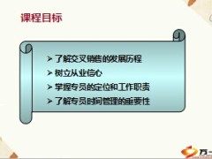 交叉销售发展历程专员定位职责时间管理46页.ppt