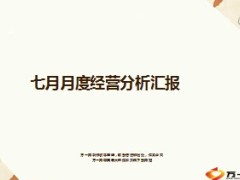 区域中心综拓渠道七月月度经营分析汇报22页.ppt