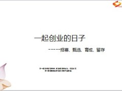 招募甄选育成留存一起创业日子56页.ppt