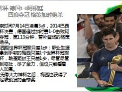 梅西没有世界杯冠军你仍是球王之王14页.ppt