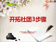 主顾开拓社团3步骤8页.ppt