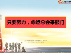 励志早会白岩松只要努力命运总会来敲门8页.ppt
