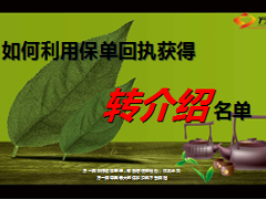 如何利用保单回执获得转介绍名单27页.ppt