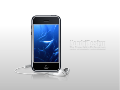 iphone手机图片切换效果PPT模板1页.ppt