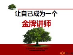 让自己成为一个金牌讲师27页.ppt