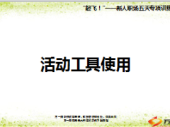 新人职场五天专项训练计划活动工具使用31页.ppt
