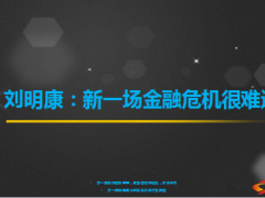 刘明康新一场金融危机很难避免11页.ppt