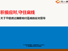 平稳度过满期给付高峰应对宣导30页.ppt