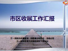 市区收展工作汇报总结12页.ppt