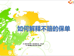 如何解释不赔的保单6页.ppt